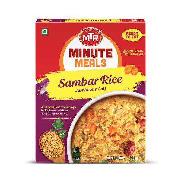 MTR Ready To Eat Sambar Rice - 300 Gm (10.58 Oz)