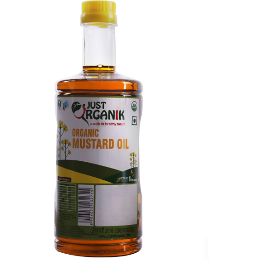 Just Organik Organic Mustard Oil - 1 L (33.8 Fl Oz)
