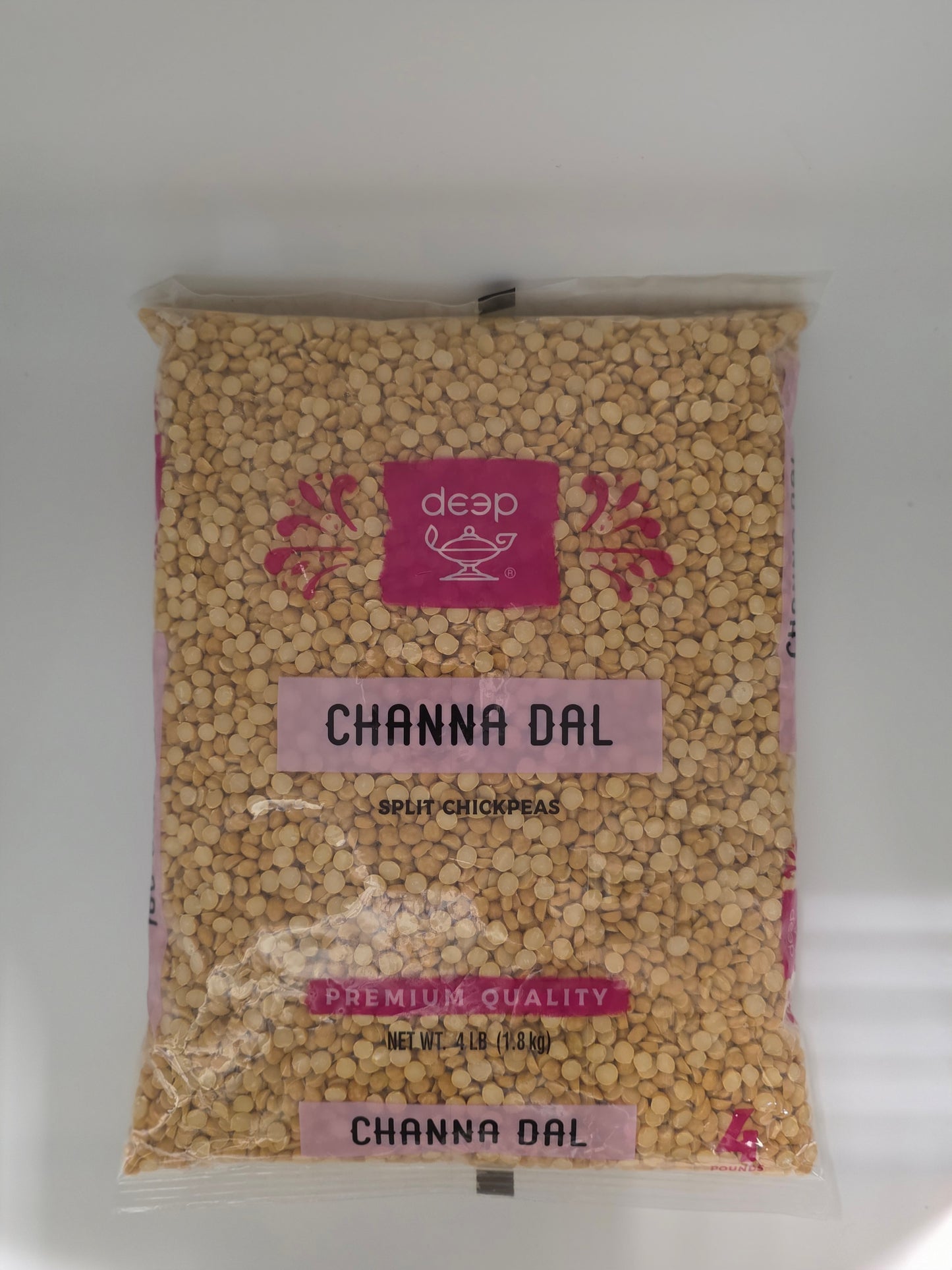 Deep Chana Dal Split Chickpeas - 4 Lb (1.8 Kg)