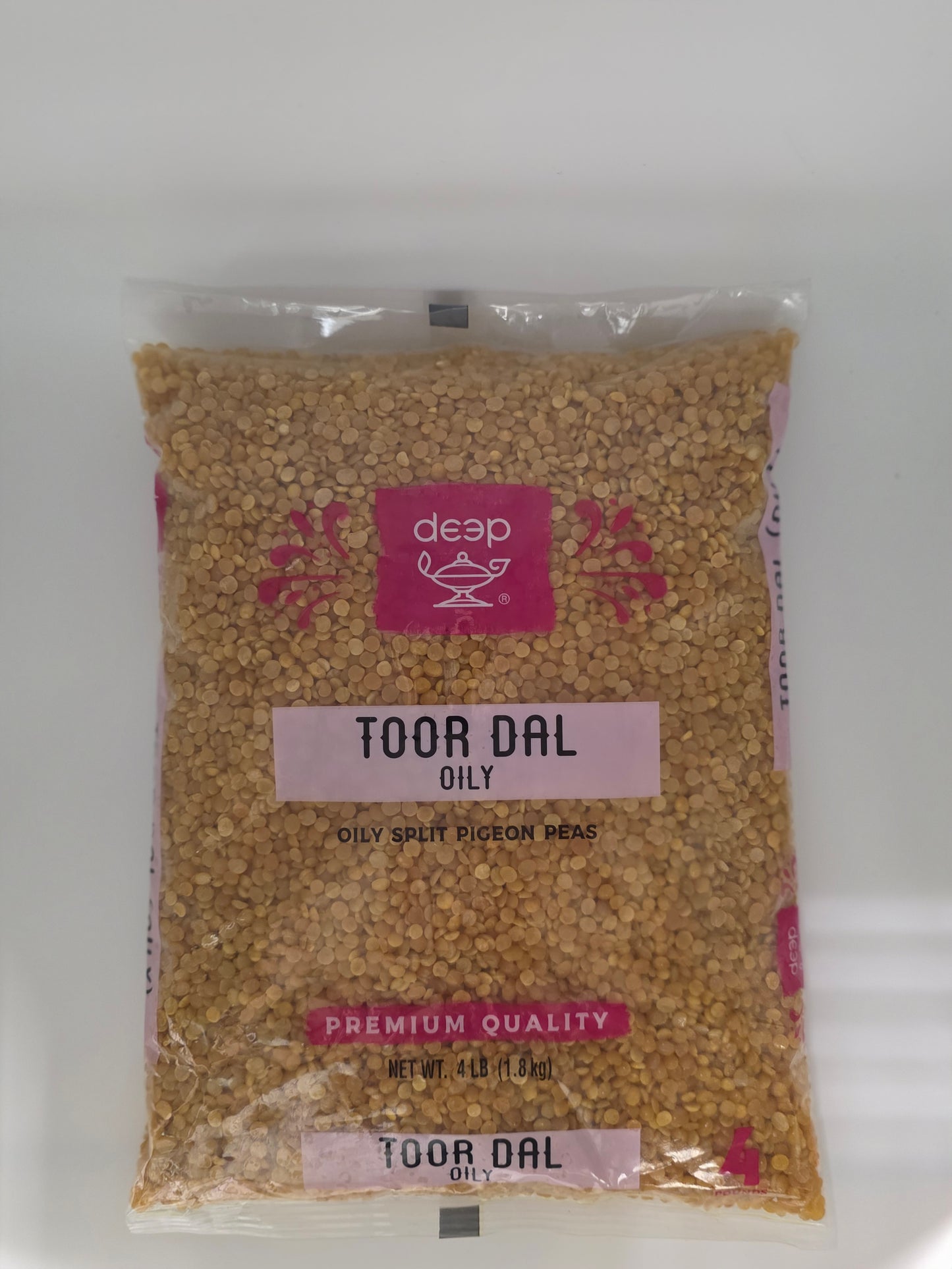 Deep Premium Toor Dal (Oily) - 4 Lb (1.8 Kg)