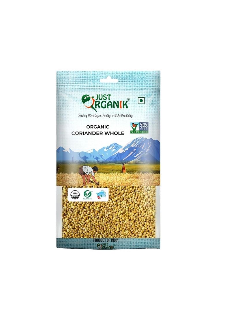 Just Organik Coriander Seeds - 250 Gm (8.8 Gm)