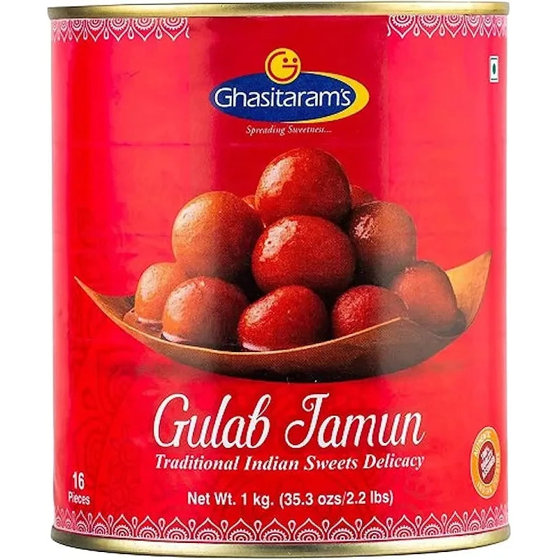 Ghasitaram's Gulab Jamun Can - 1 Kg (2.2 Lb)