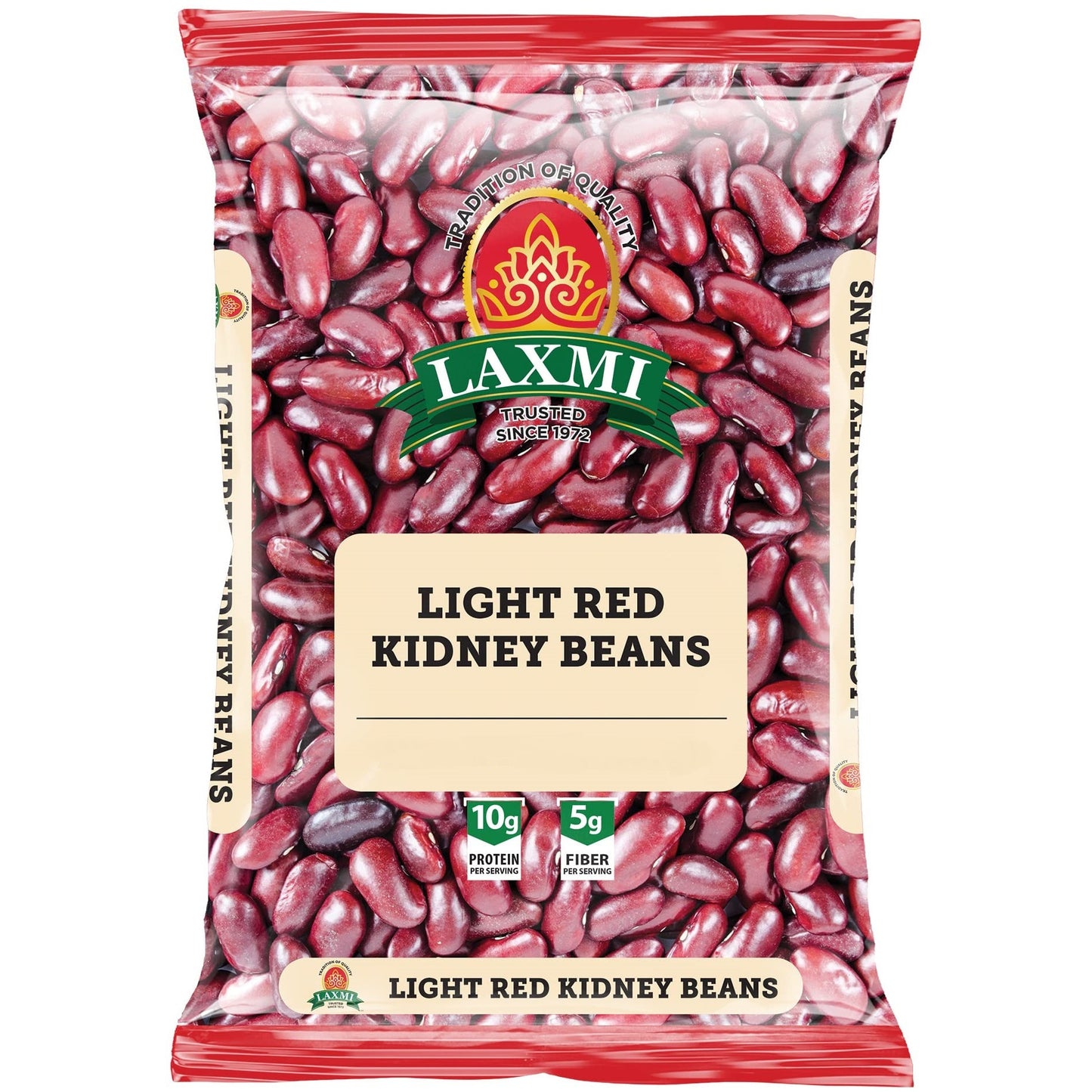 Laxmi Rajma Red Kidney Beans Light - 4 Lb (1.81 Kg