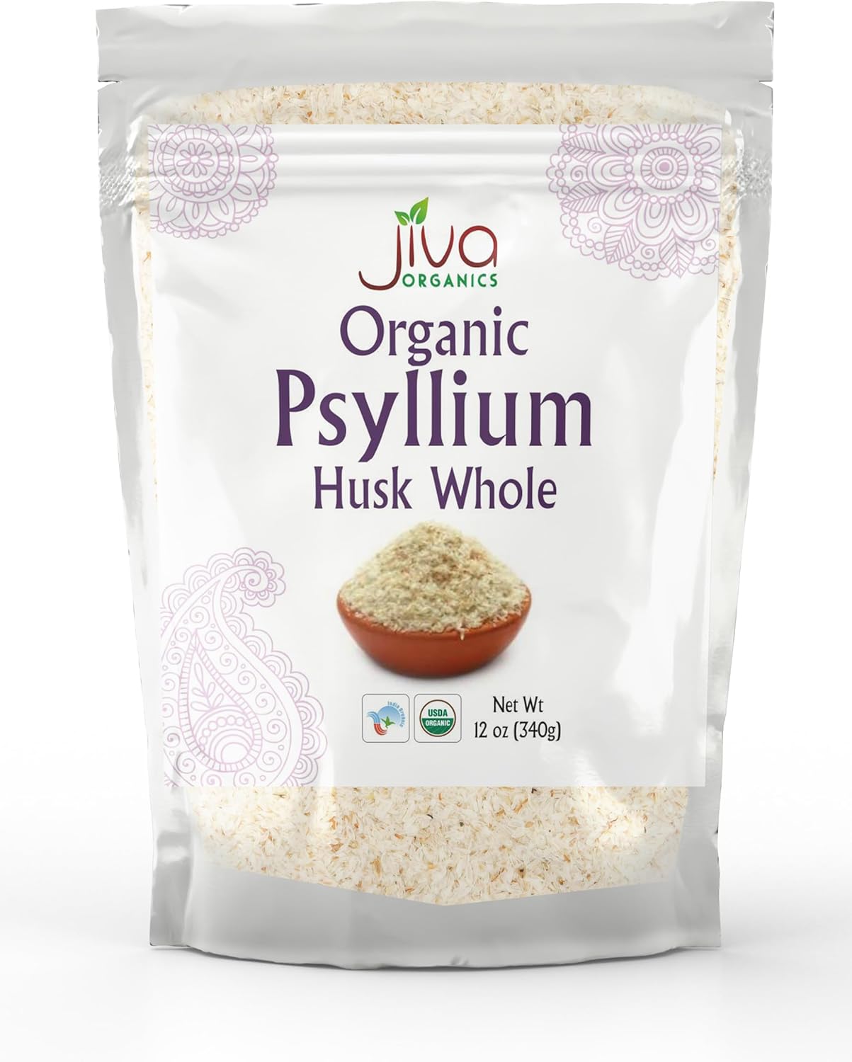 Jiva Organics Organic Psyllium Husk- 170 Gm (6 Oz)