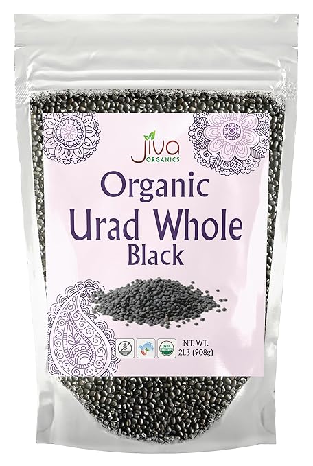 Jiva Organics Organic Urad Whole Black Dal - 2 Lb