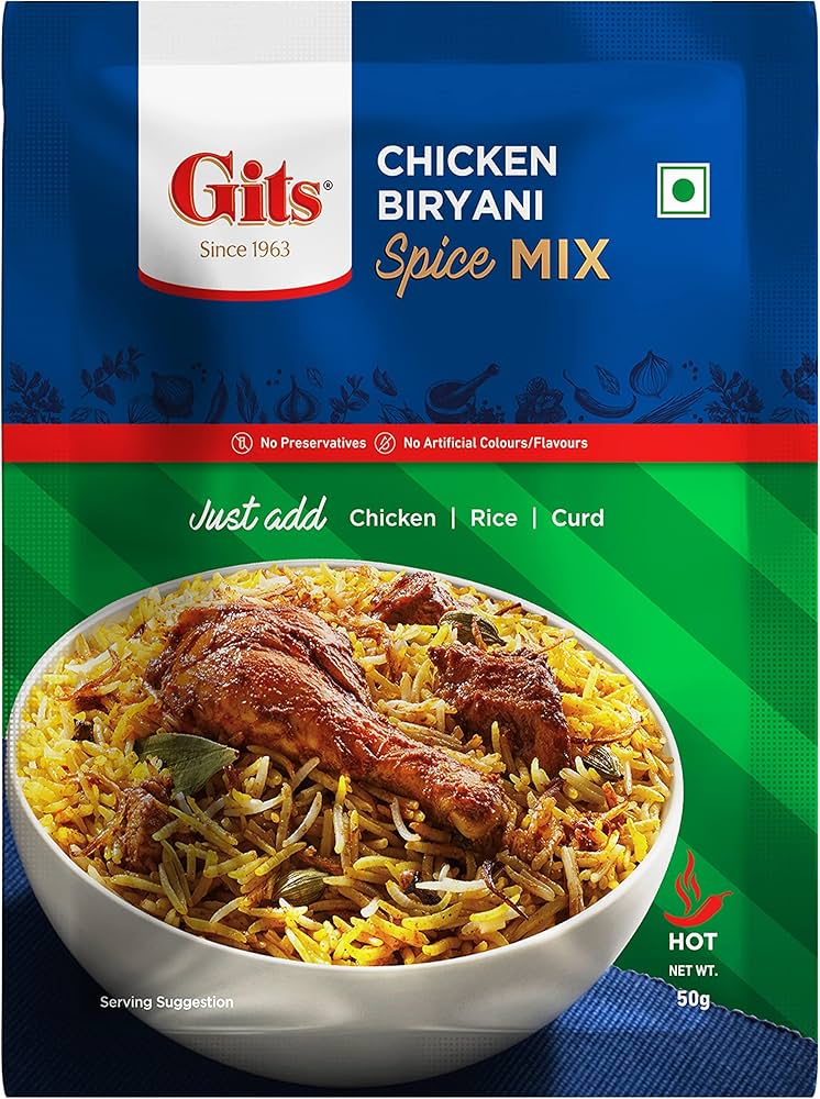 Gits Spice Mix Chicken Biryani - 50 Gm
