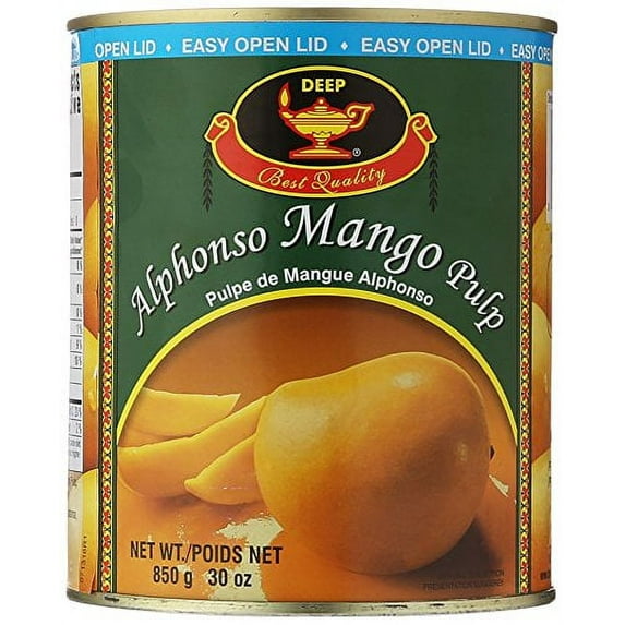 Deep Alphonso Mango Pulp - 850 Gm (1.87 Lb)