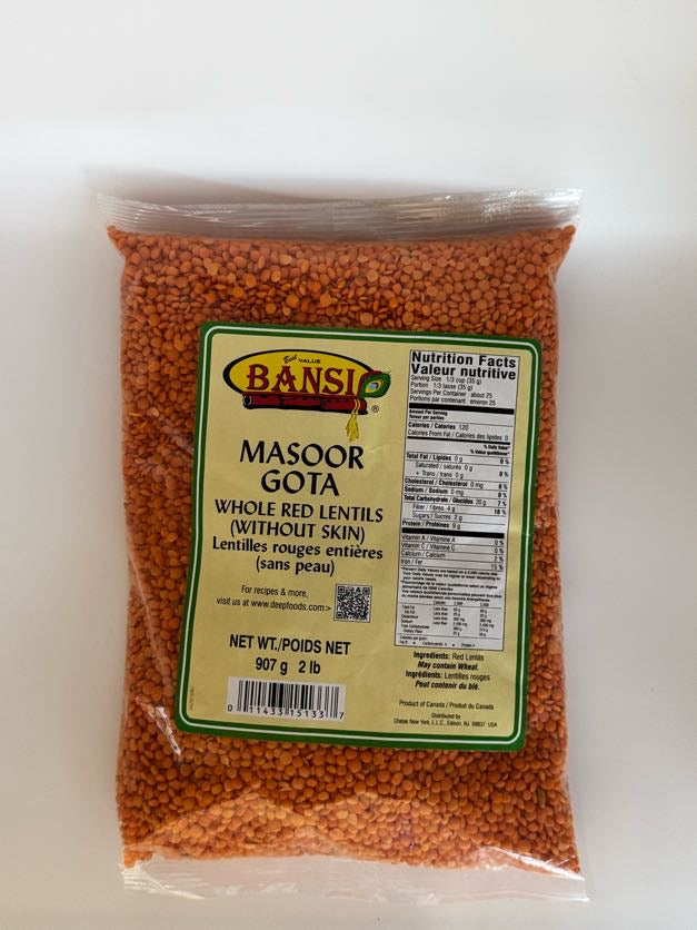 Bansi Masoor Gota Dal - 2 Lb (907 Gm)