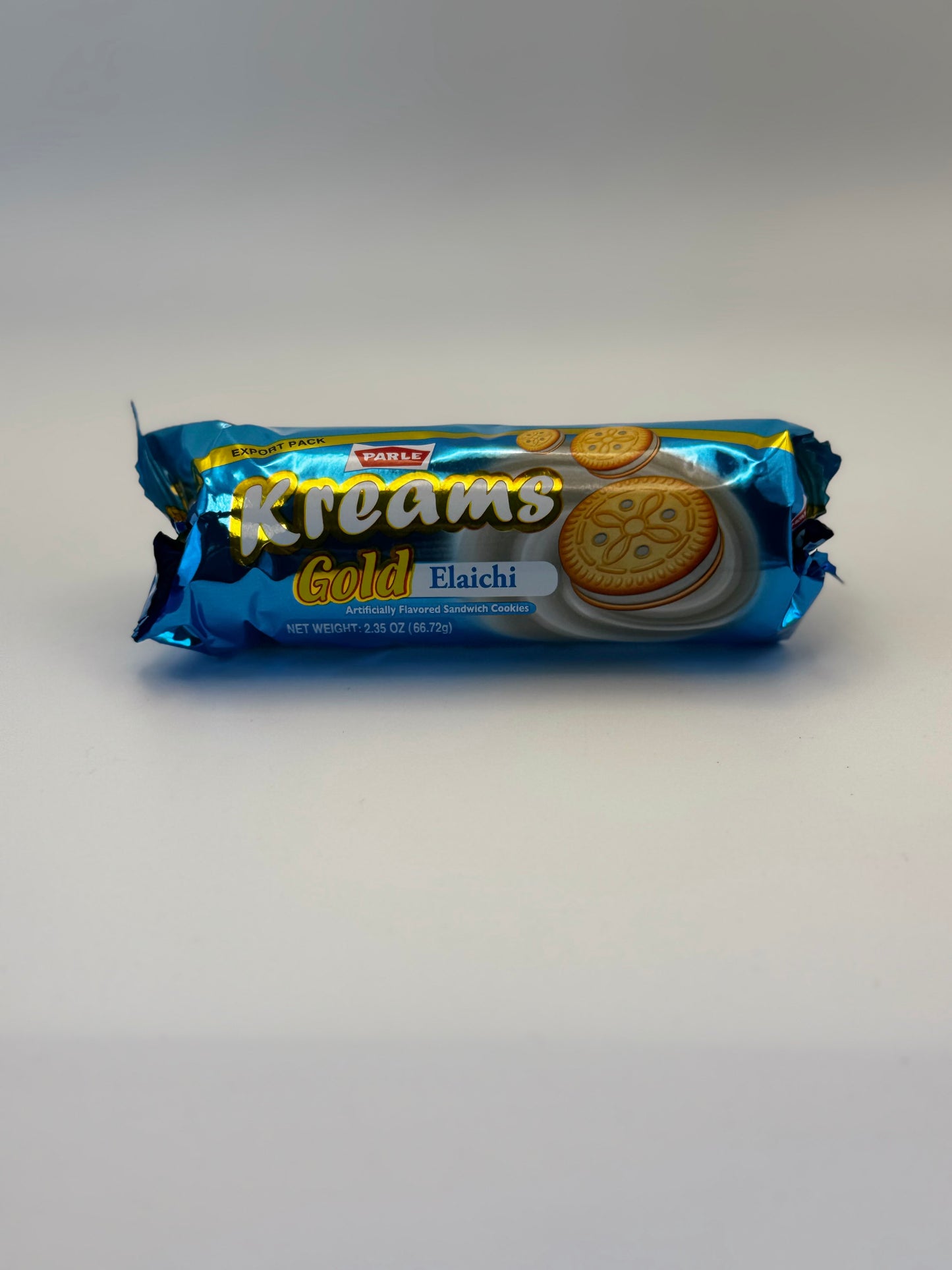 Parle Kreams Gold Elaichi Cookies - 66 Gm (2.3 Oz)