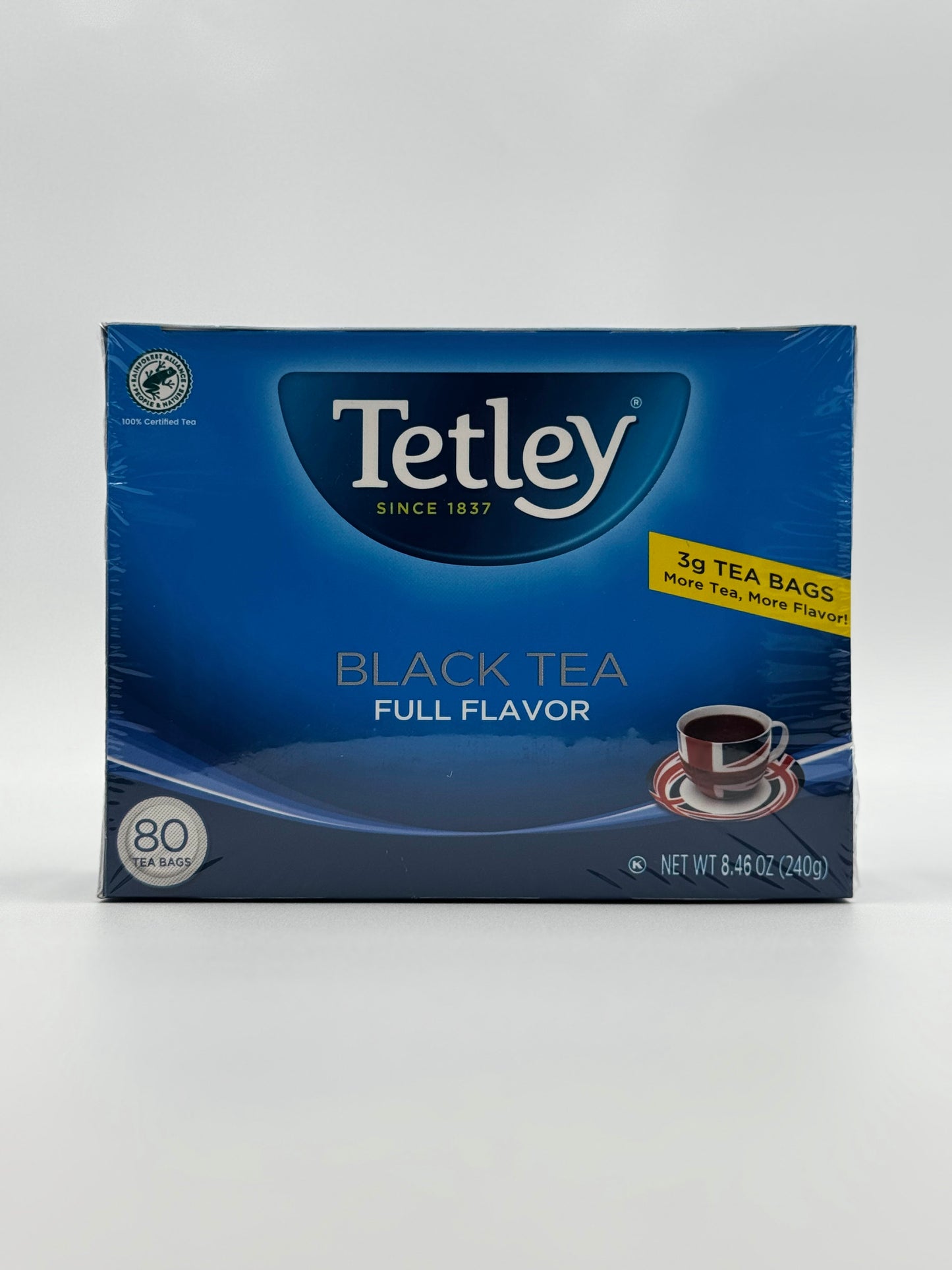 Tetley Premium Black Tea 80 Bags - 240 Gm (8.46 Oz)
