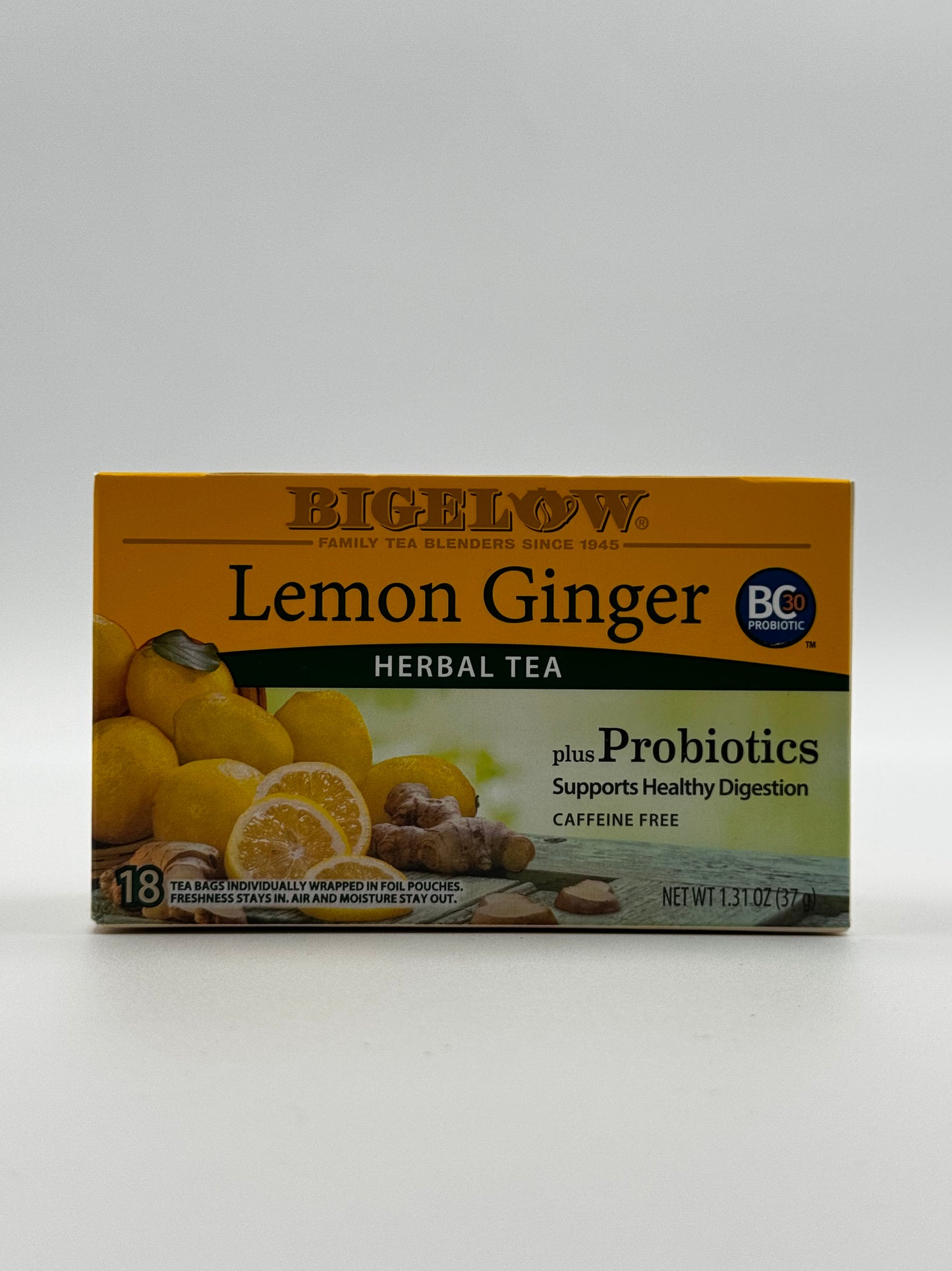 Bigelow Herbal Tea Lemon Ginger 18 Pk - 37 Gm
