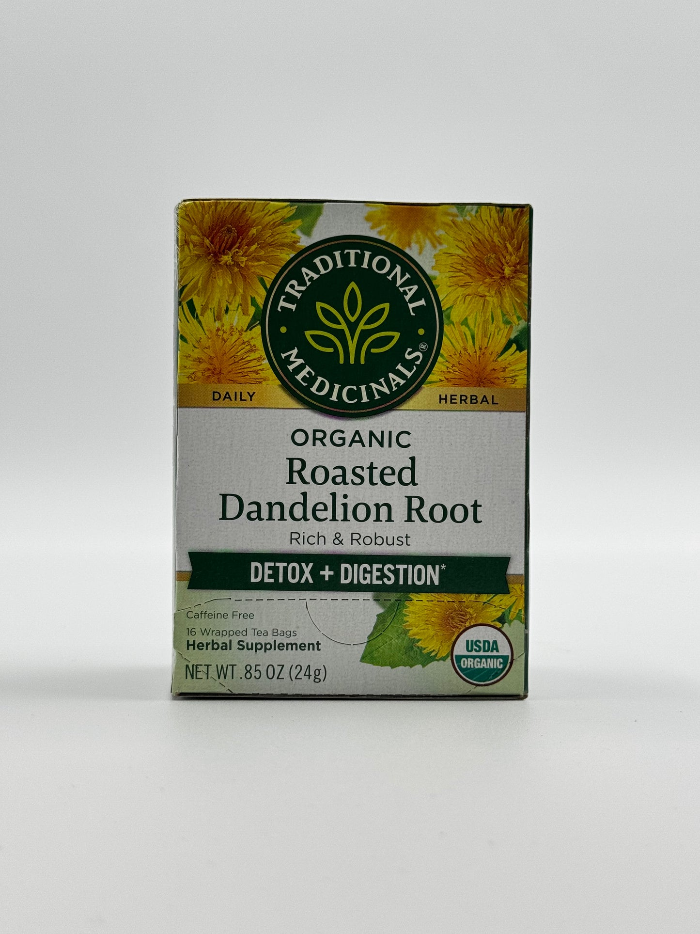 TM Organic Tea Roasted Dandelion Root 16 Pk- 24 Gm