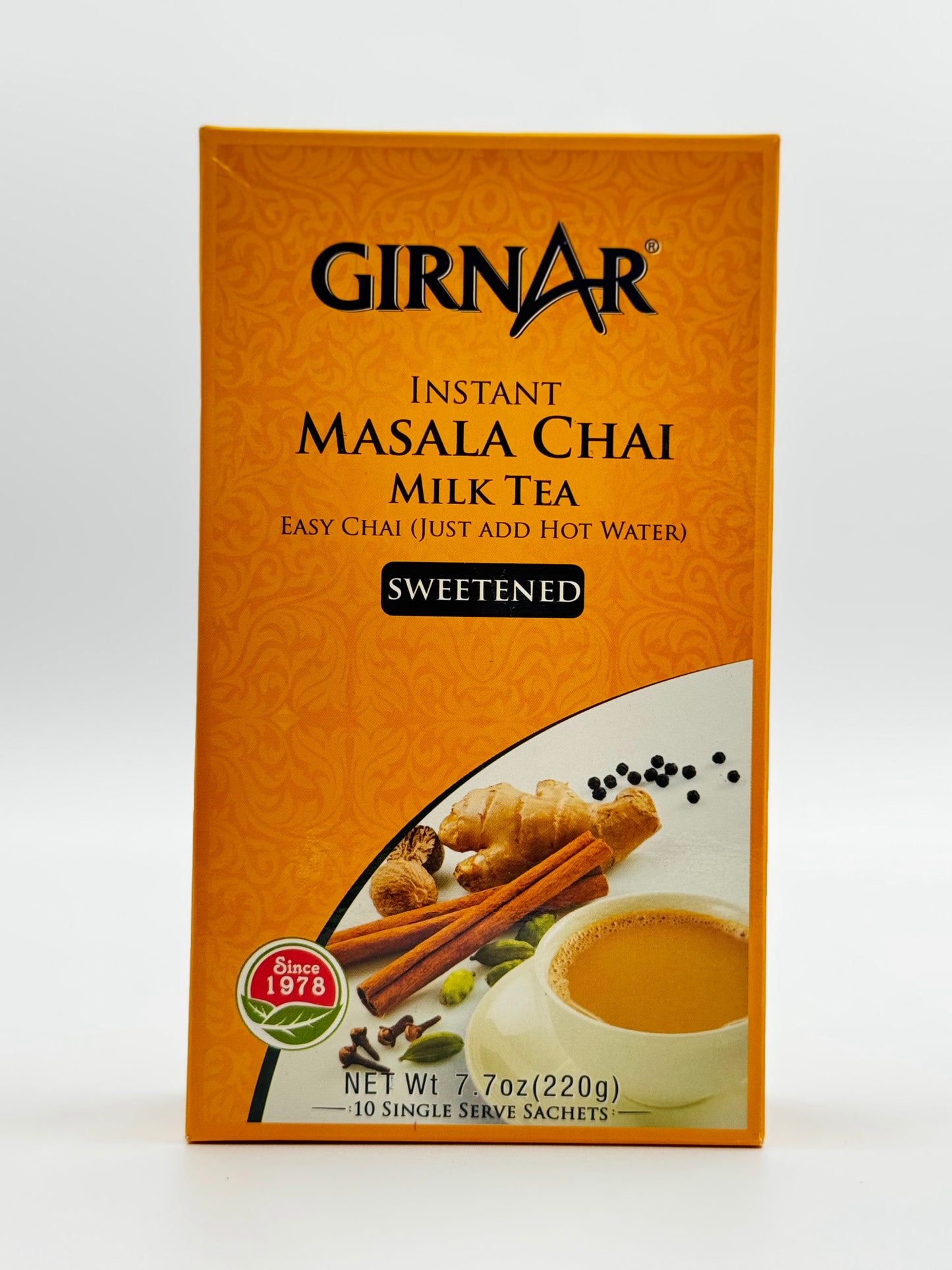 Girnar Instant Masala Chai Sweetened - 220 Gm
