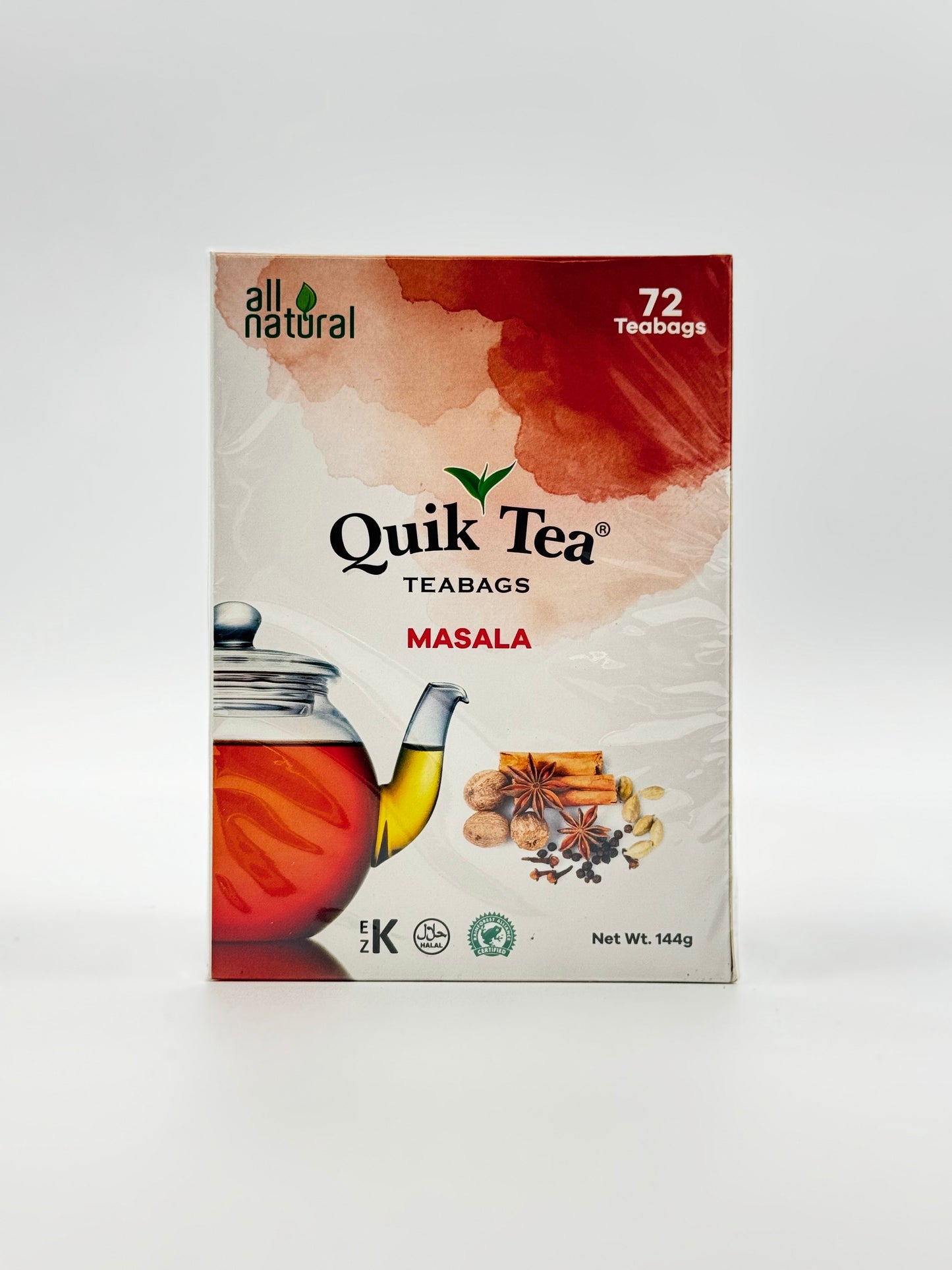 Quik Tea Masala Chai 72 Teabags - 144 Gm