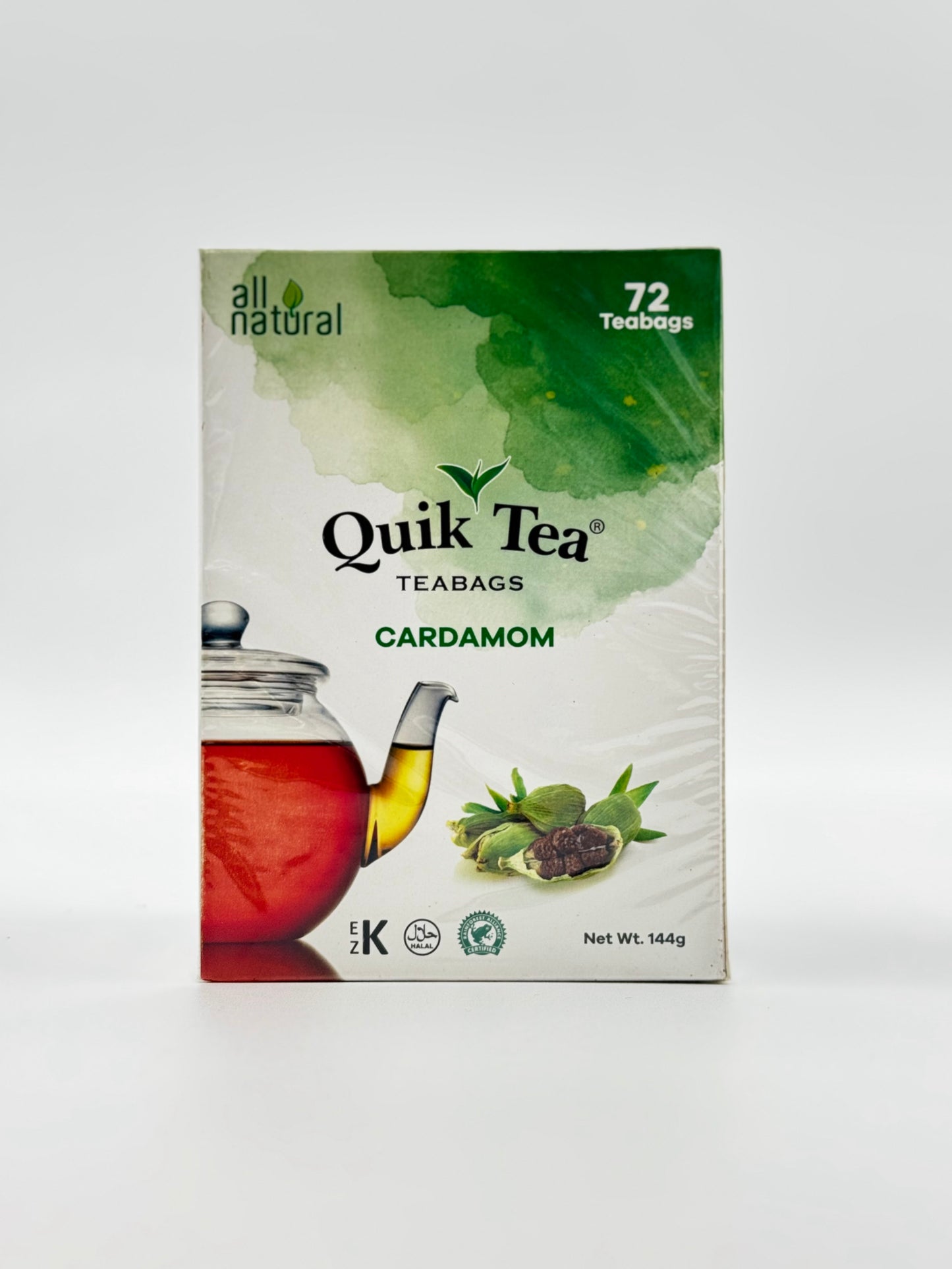 Quik Tea Cardamom 72 Teabags - 144 Gm
