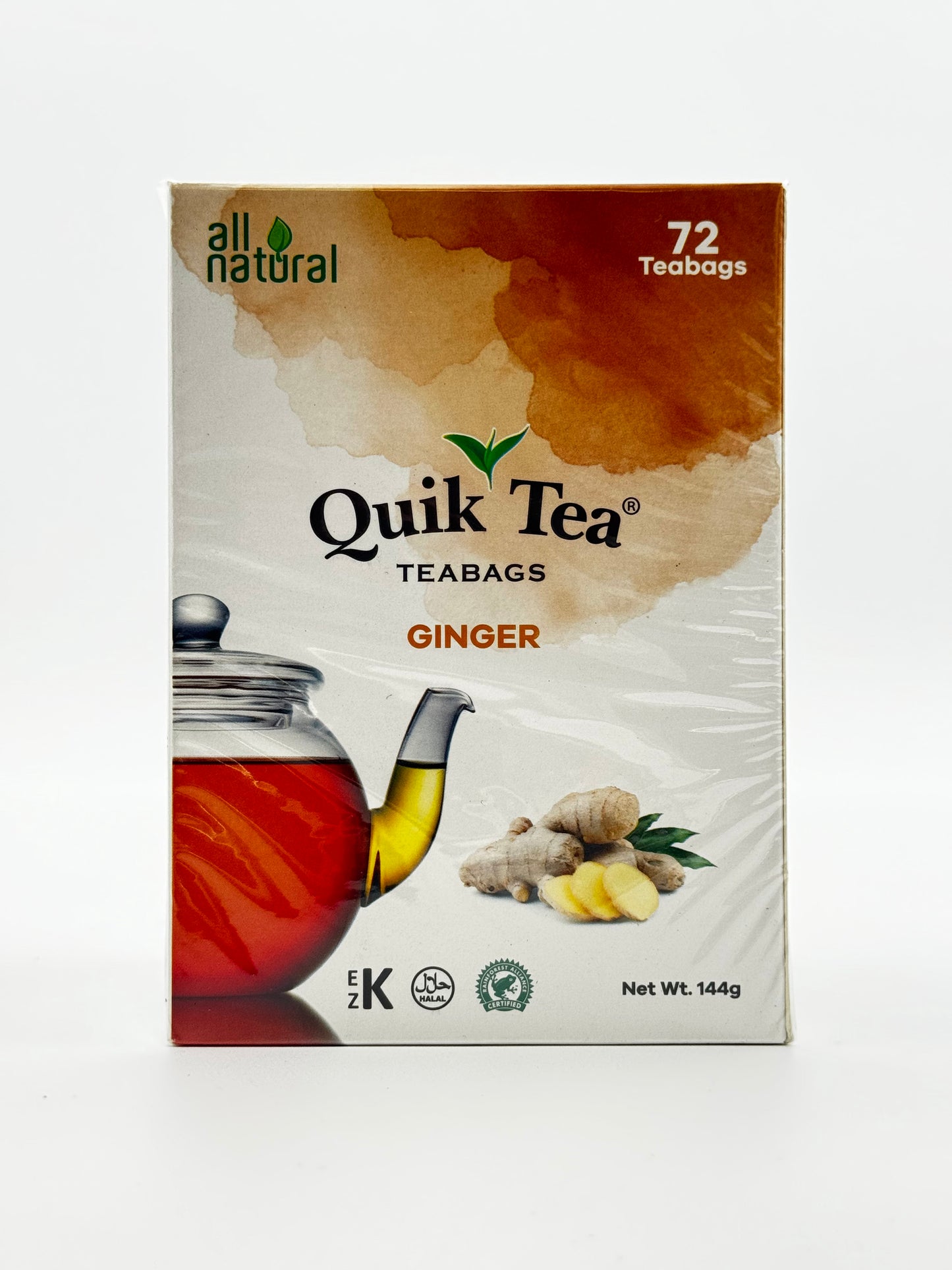 Quik Tea Ginger 72 Tebags - 144 Gm