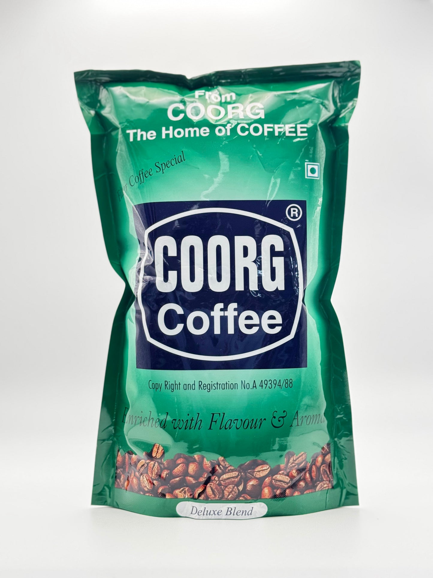 Coorg Coffee Deluxe Blend Ground Coffee - 500 Gm (17.5 Oz)