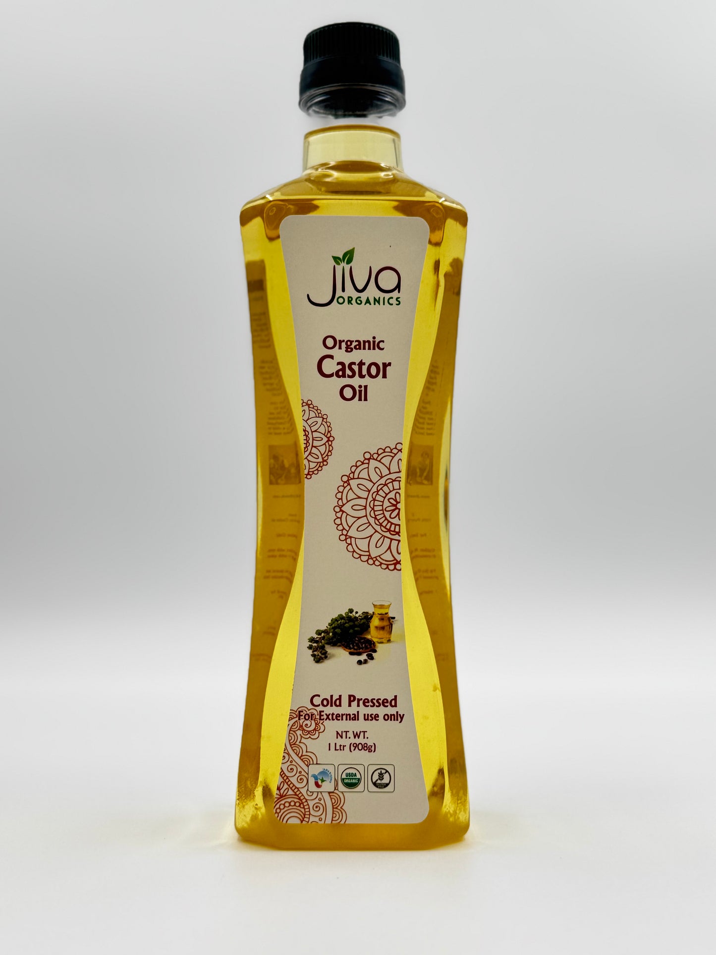 Jiva Organics Organic Castor Oil - 1 L