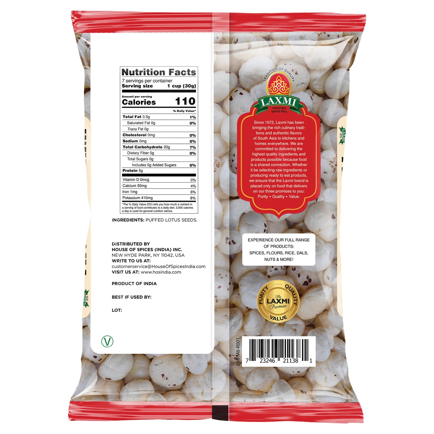 Laxmi Phool Makhana - 200 Gm (7 Oz)