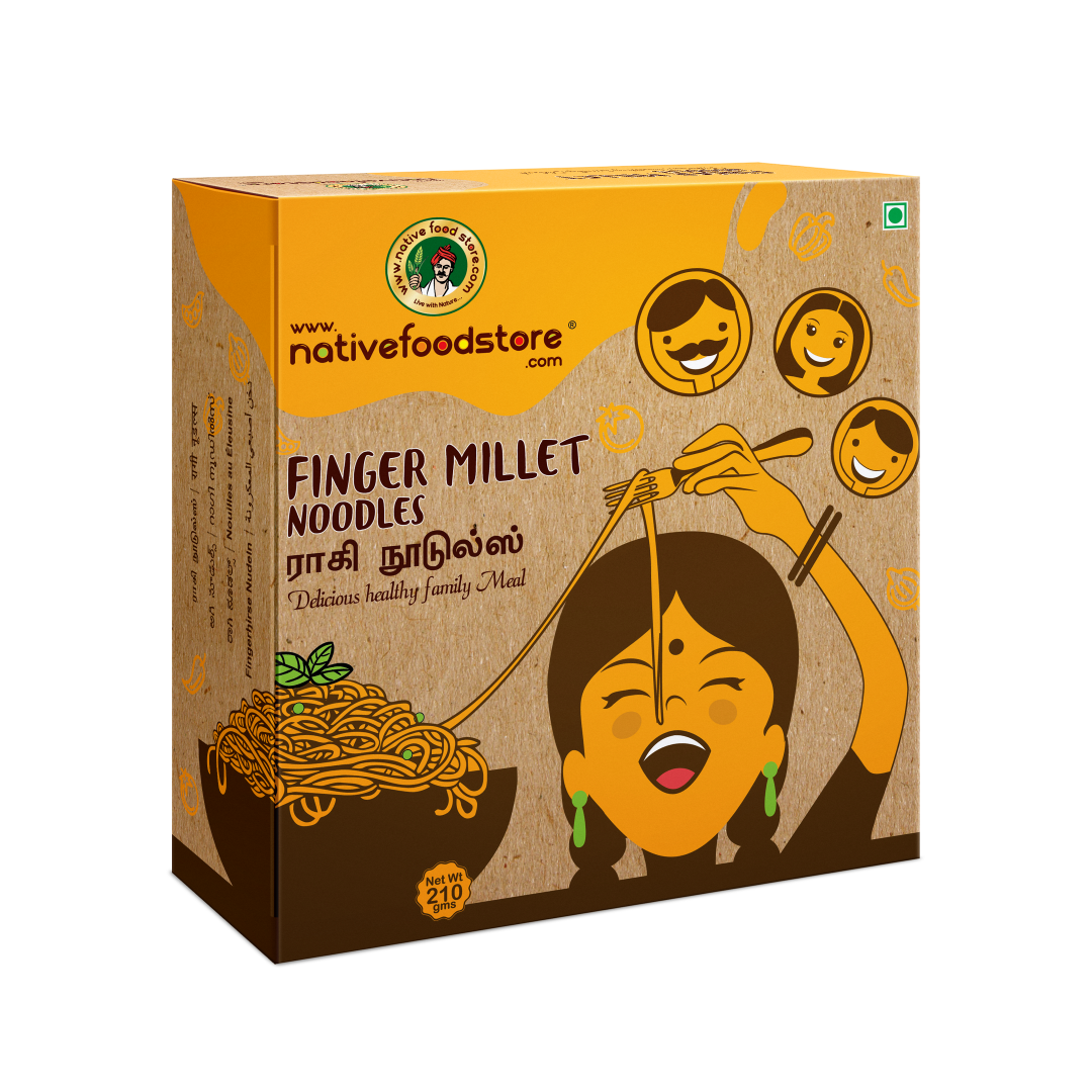 Native Foods Finger Millet Noodles - 210 Gm (7.4 Oz)