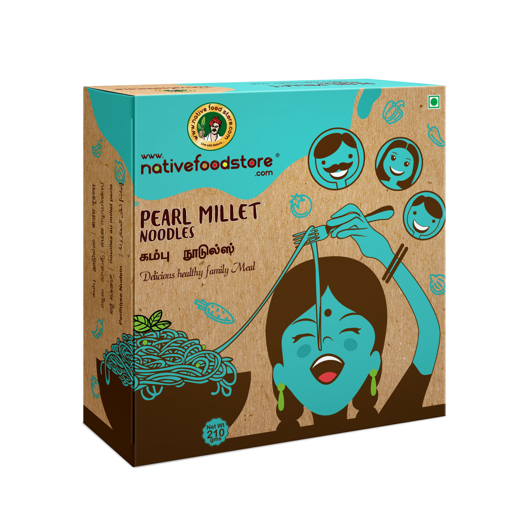 Native Foods Pearl Millet Noodles - 210 Gm (7.4 Oz)