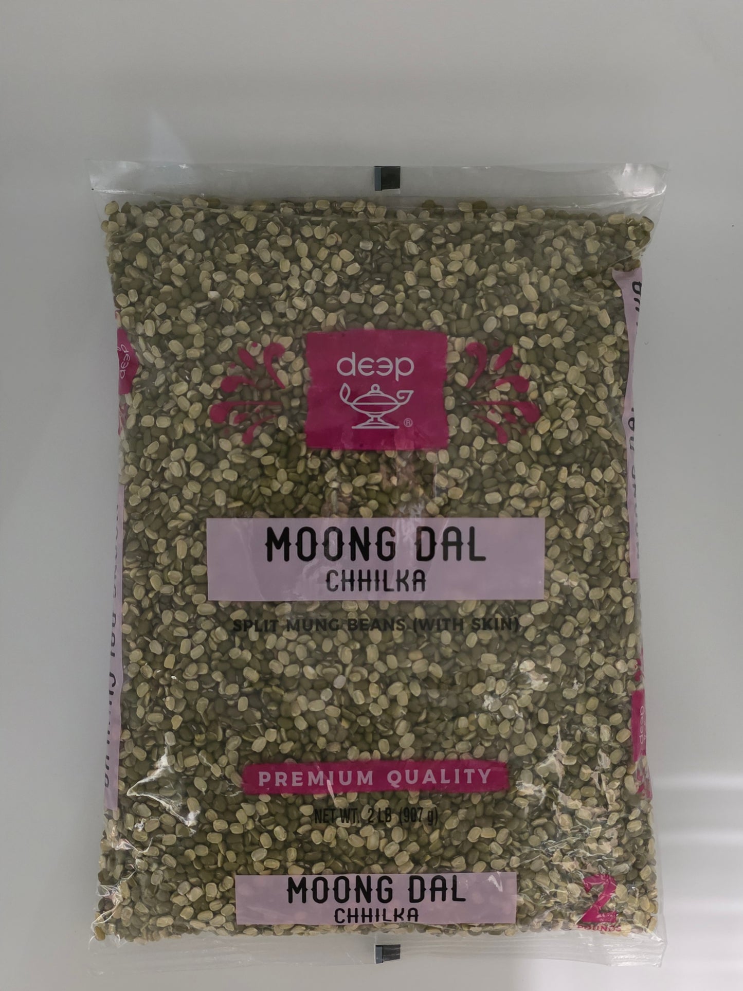 Deep Green Moong Dal Chilka Split - 2 Lb (907 Gm)