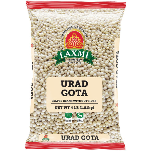 Laxmi Urad Gota Matpe Beans Without Husk - 4 Lb (1
