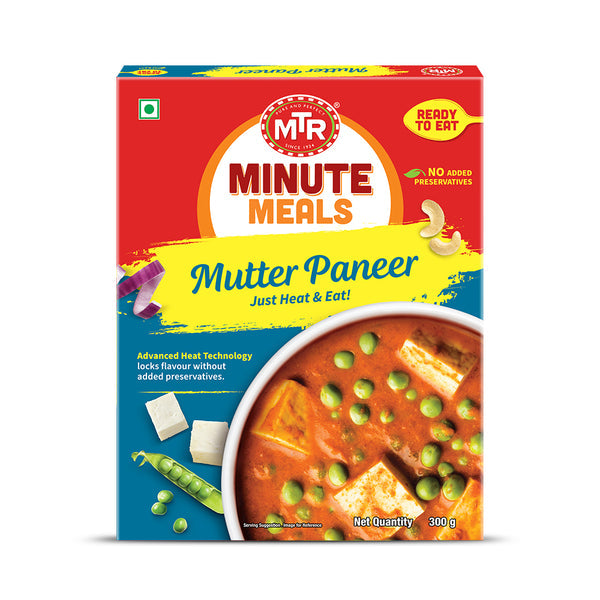 MTR Ready To Eat Muttar Paneer - 300 Gm (10.58 Oz)
