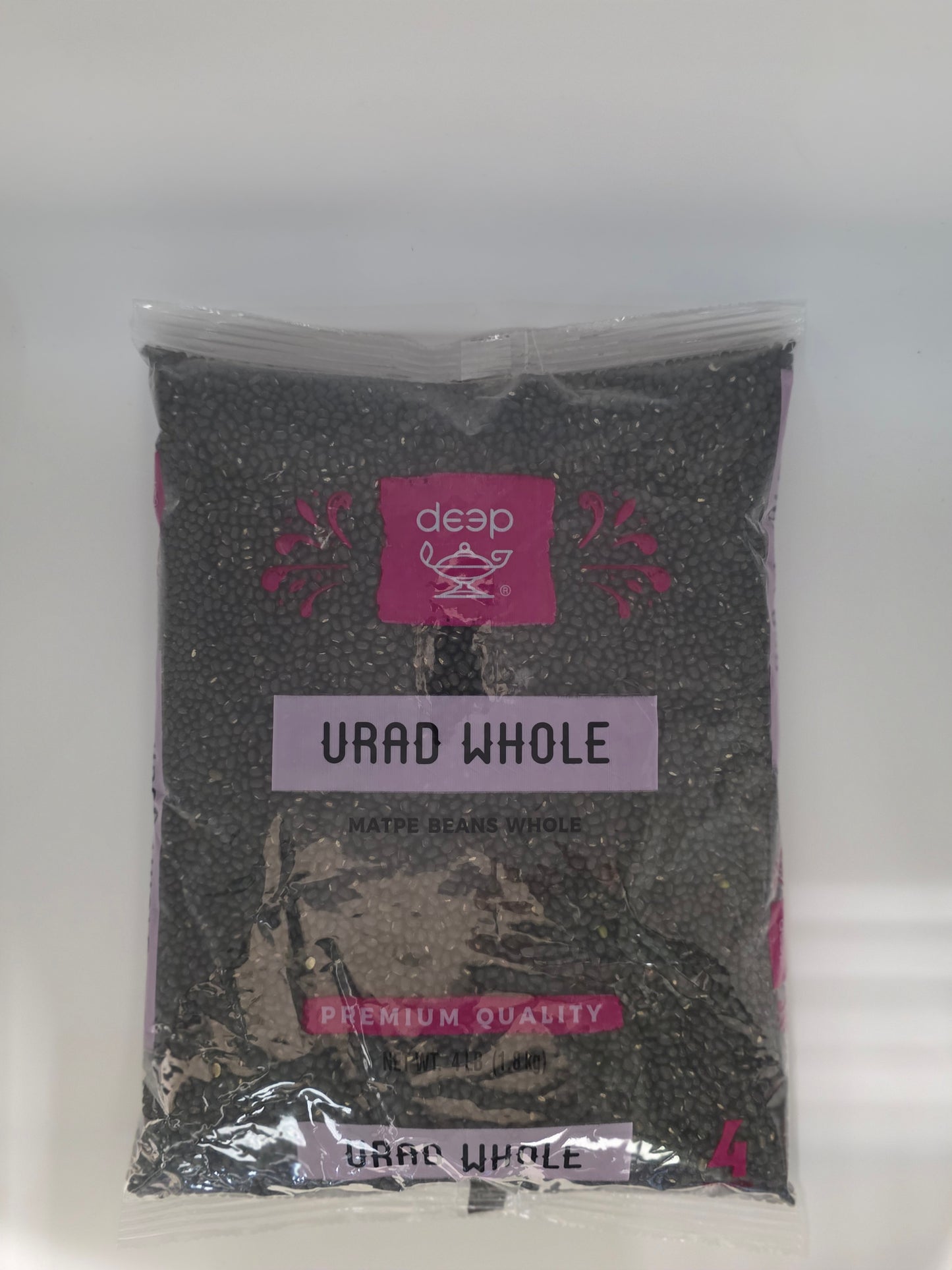 Deep Urad Whole - 4 Lb (1.8 Kg)