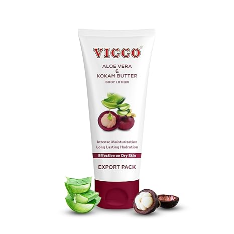 Vicco Aloe Vera & Kokam Butter Body Lotion - 200 Ml (6.76 Fl Oz)