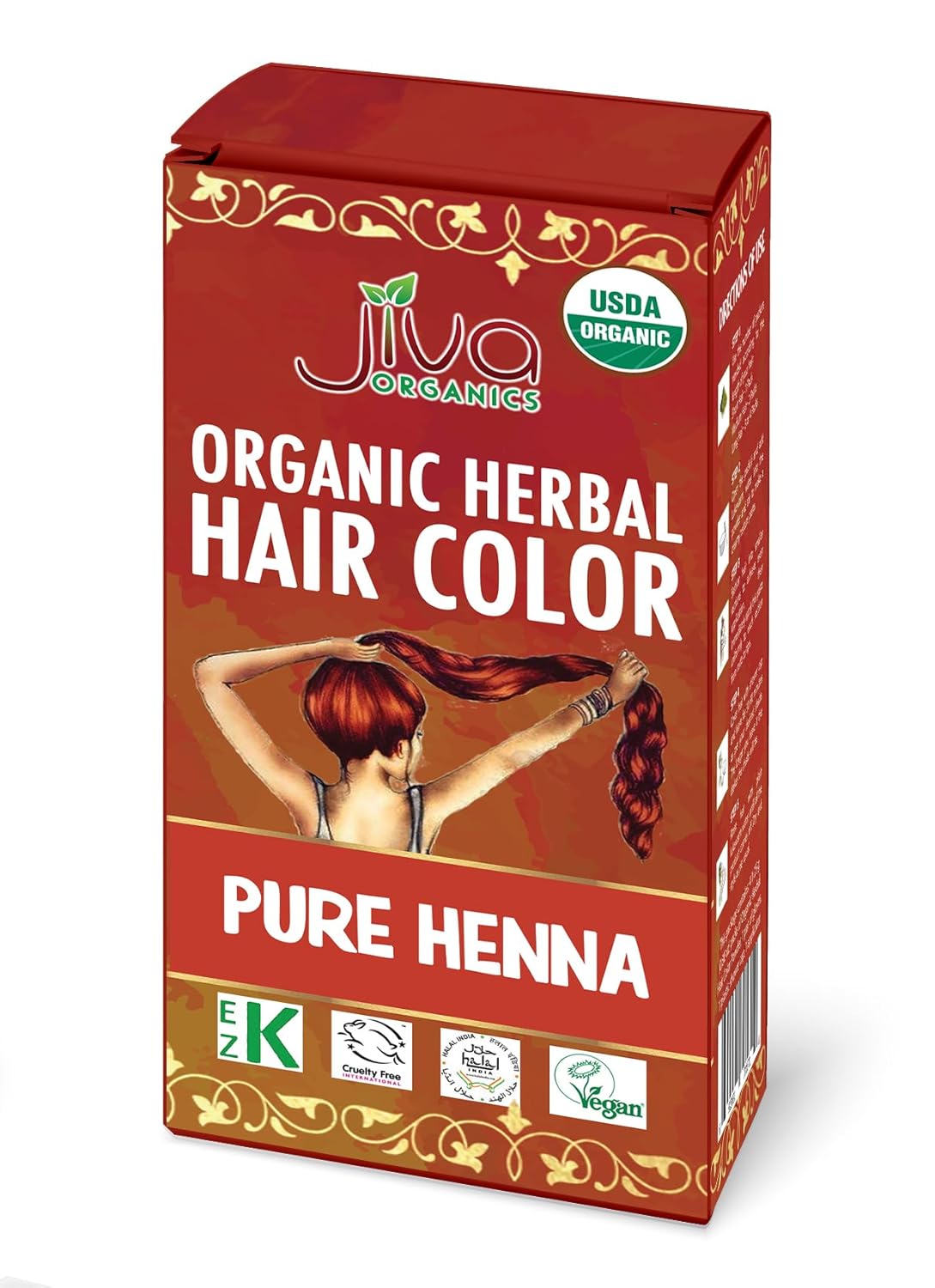Jiva Organic Pure Henna Hair Color- 100 Gm