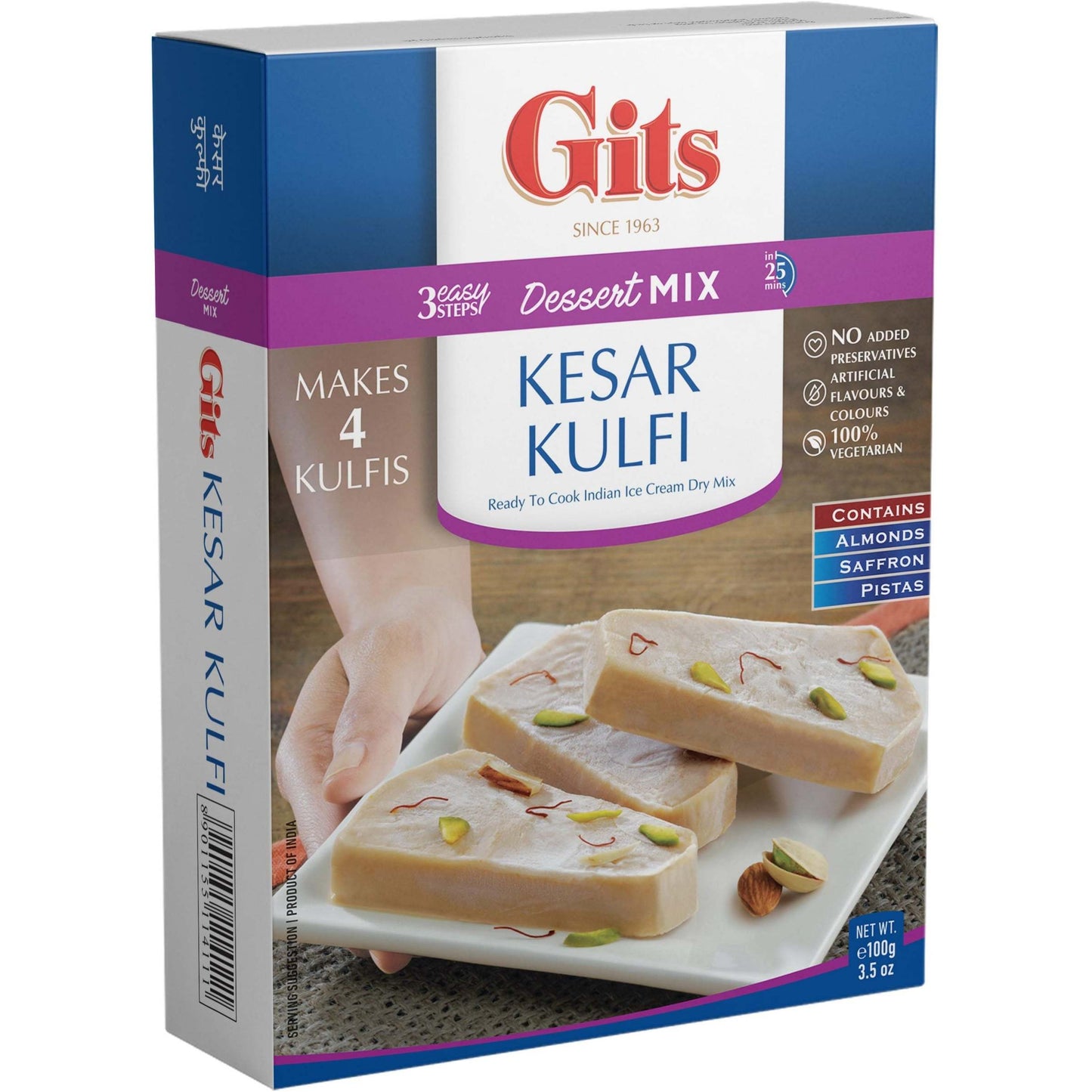 Gits Kesar Kulfi Mix - 100 Gm (3.5 Oz)