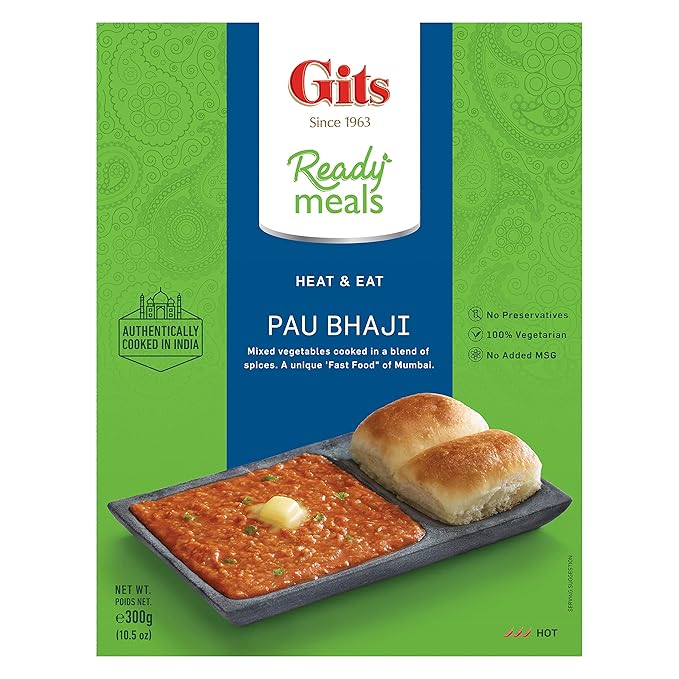 Gits Ready To Eat Pau Bhaji - 300 Gm (10.58 Oz)
