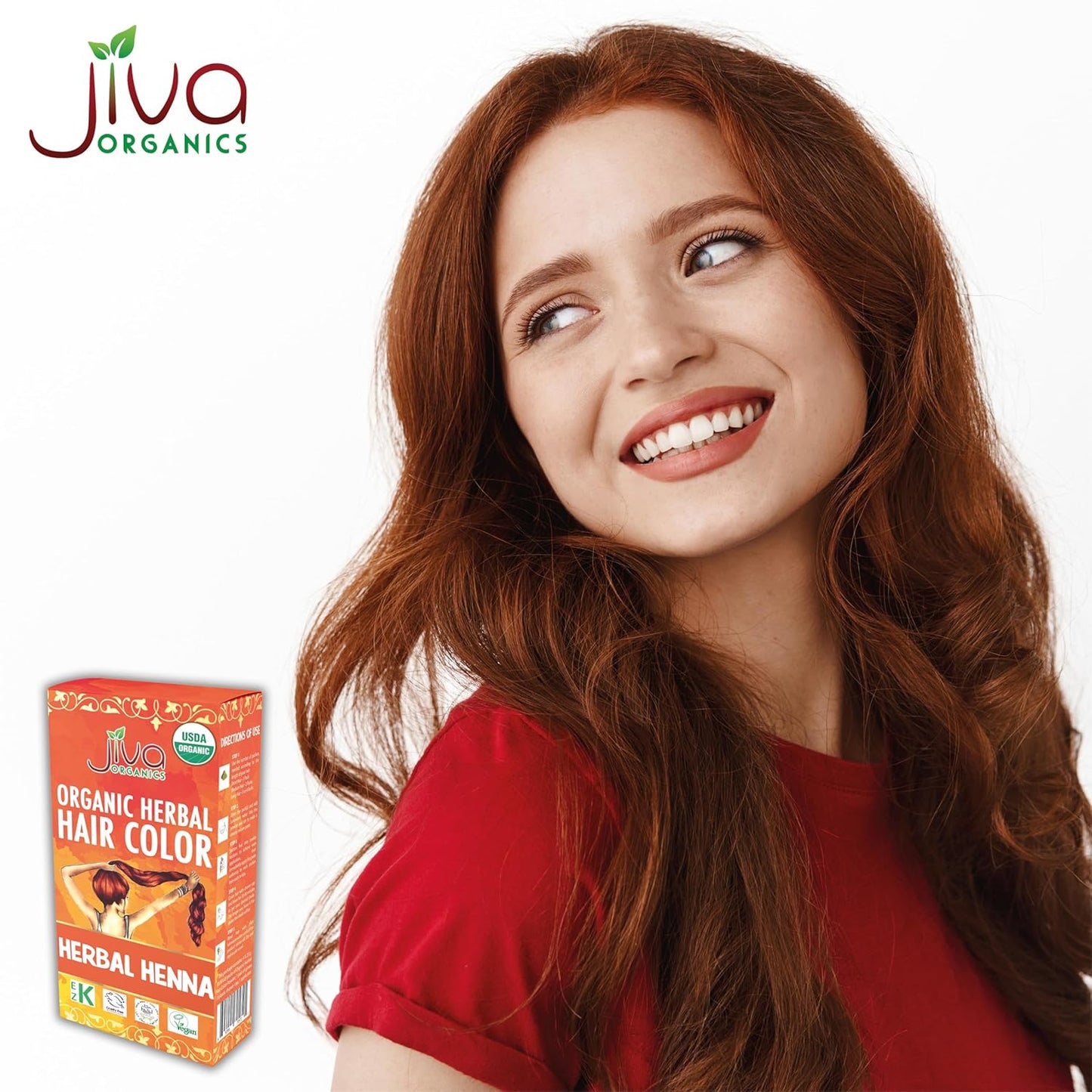 Jiva Organic Herbal Henna Hair Color- 100 Gm