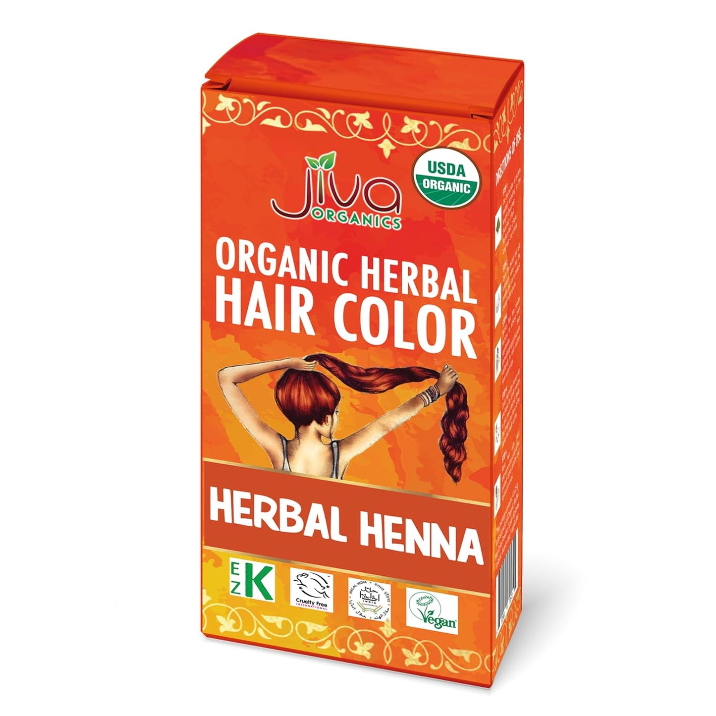 Jiva Organic Herbal Henna Hair Color- 100 Gm