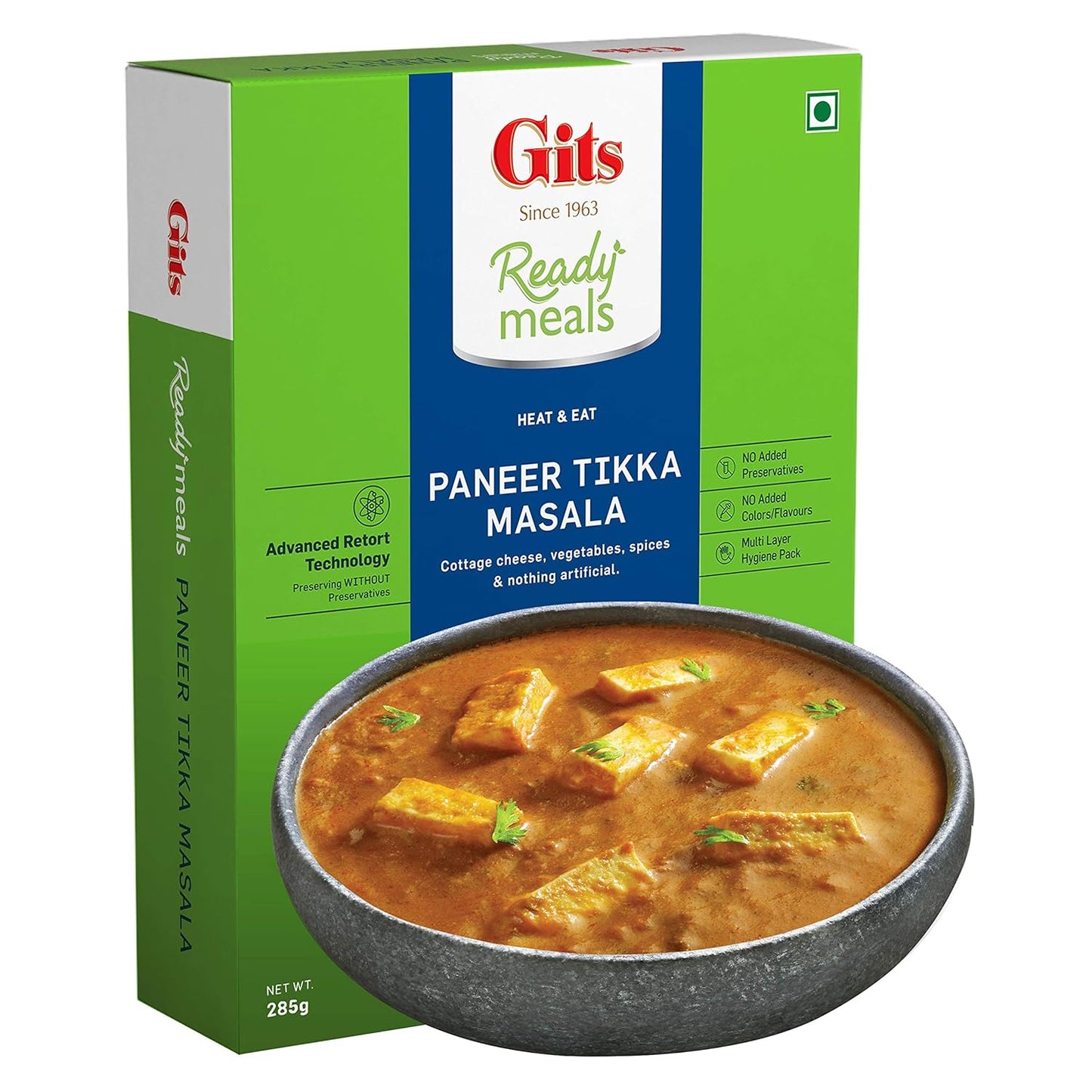 Gits Ready Meals Paneer Tikka Masala  - 10 Oz (285 Gm)
