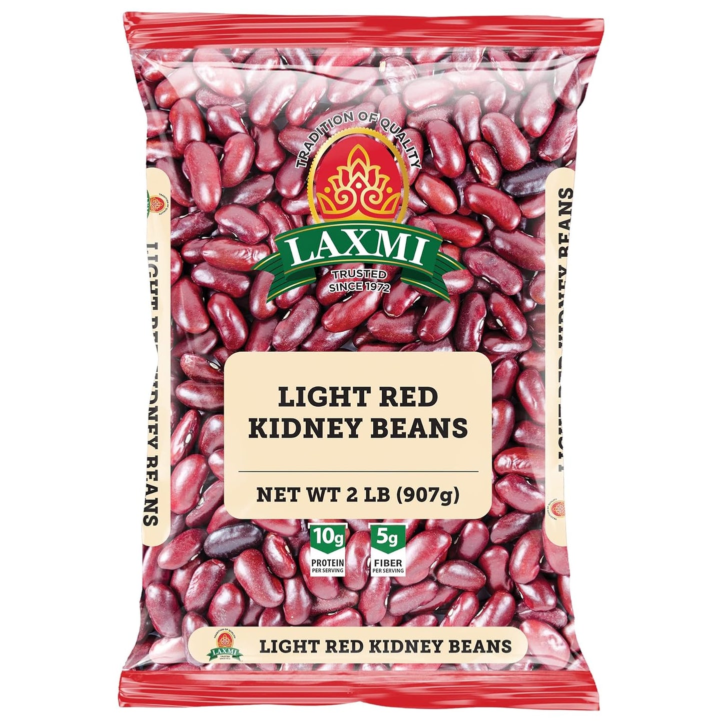 Laxmi Rajma Red Kidney Beans Light - 2 Lb (907 Gm)