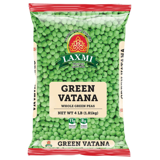 Laxmi Green Vatana Whole Green Peas - 4 Lb (1.81 K