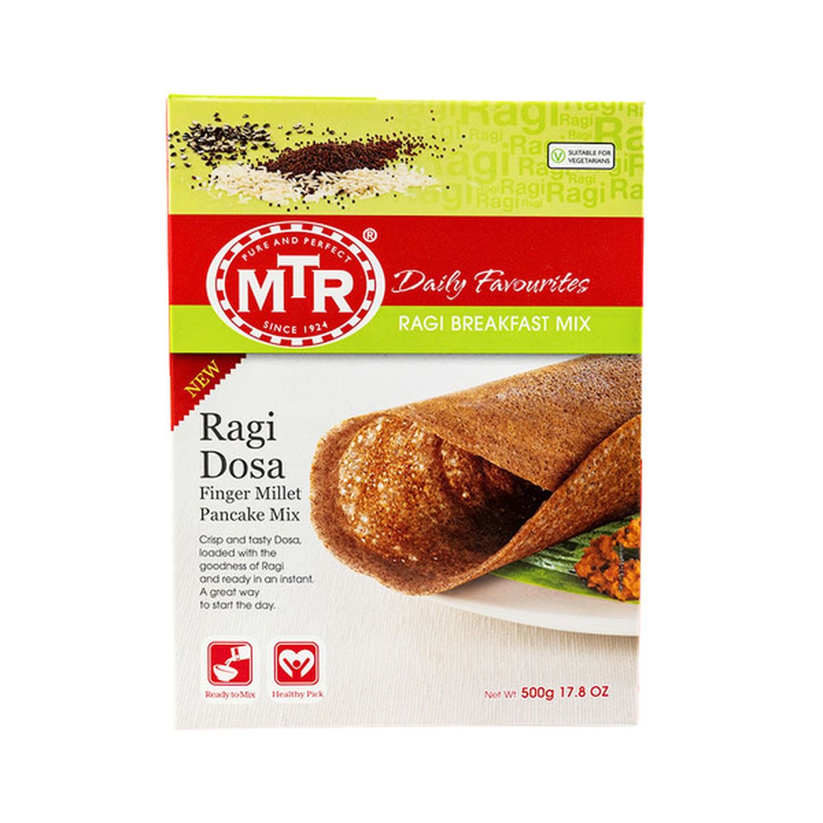 MTR Ragi Dosa Mix - 500 Gm (1.1 Lb)