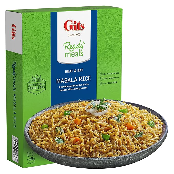 Gits Ready Meals Masala Rice - 265 Gm (9.3 Oz)