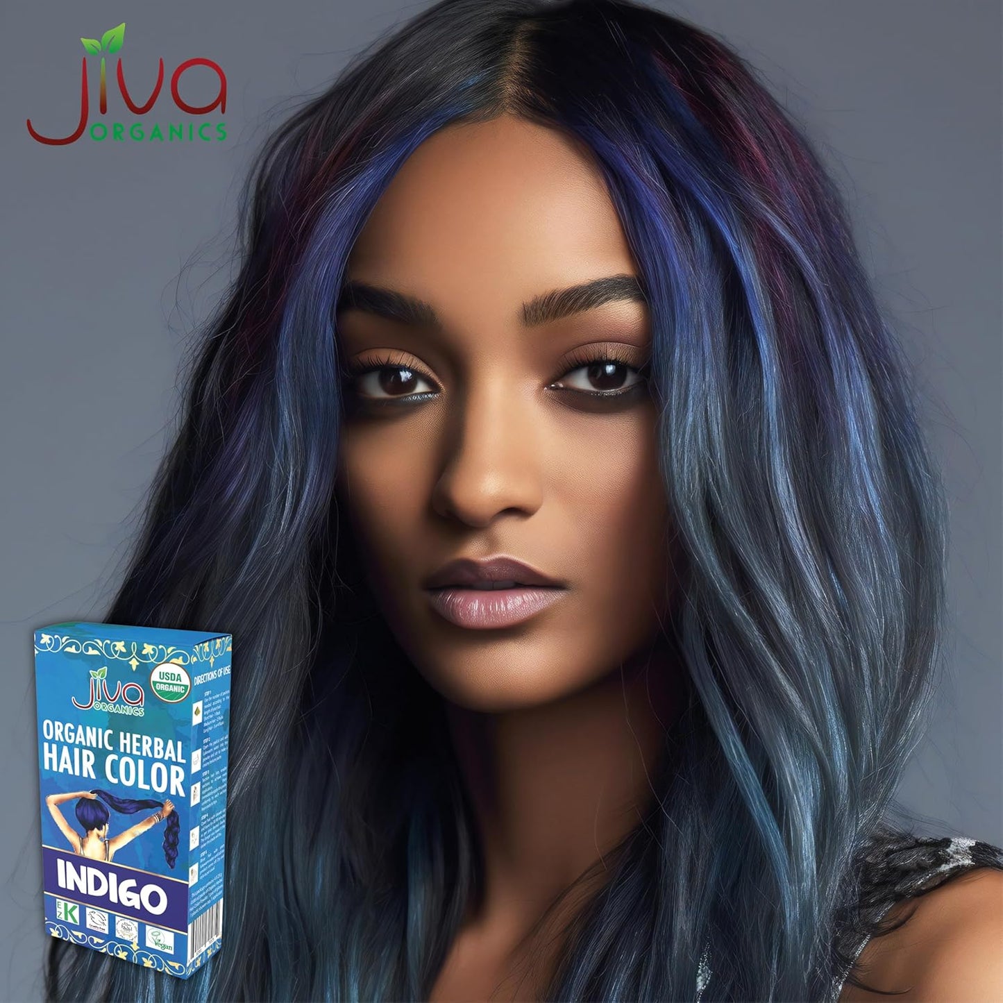 Jiva Organic Indigo Hair Color - 100 Gm