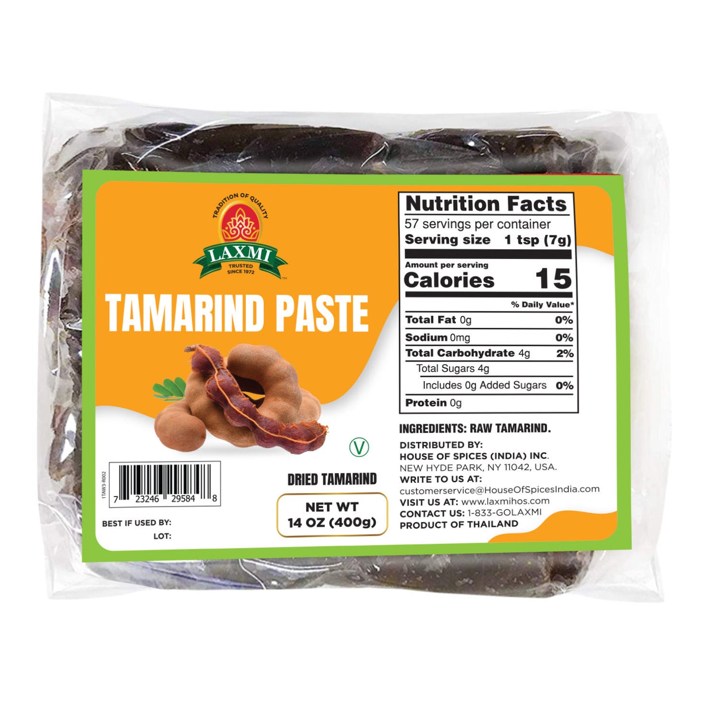 Laxmi Wet Tamarind - 400 Gm (14 Oz)