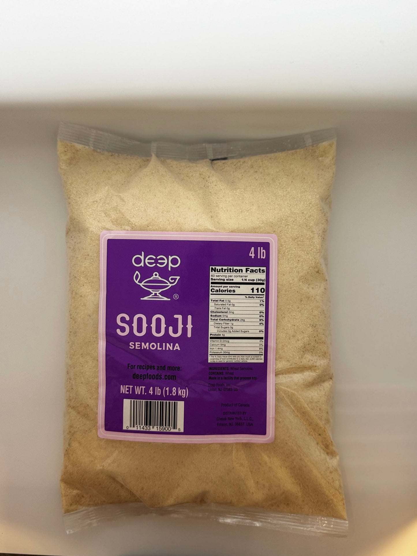 Deep Sooji Coarse Semolina - 4 Lb (1.8 Kg)