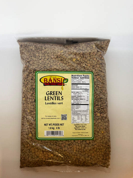 Bansi Green Lentils - 4 Lb (1.8 Kg)