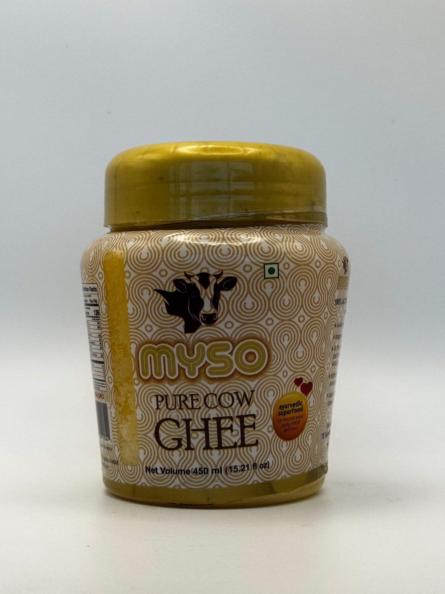 Myso Pure Cow Ghee- 15.2 Fl Oz (450 Ml)