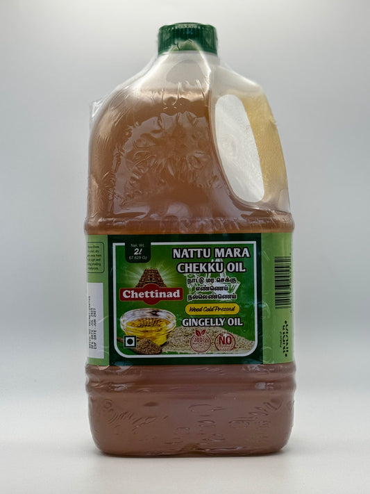 Chettinad Cold Pressed Gingelly Oil - 2 L (67.62 Oz)