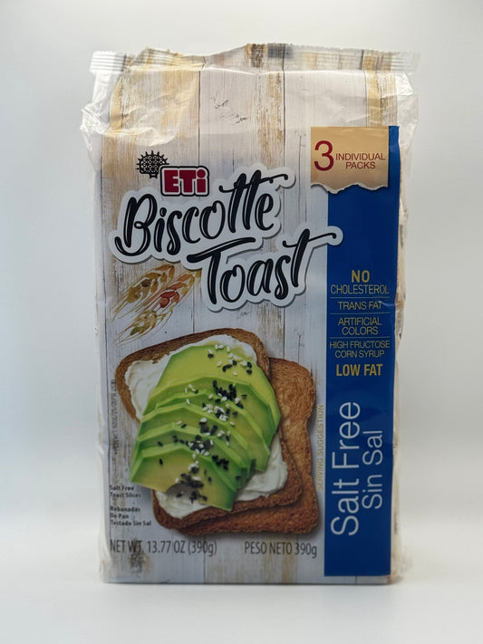 Eti Biscotte Toast Salt Free- 390 Gm