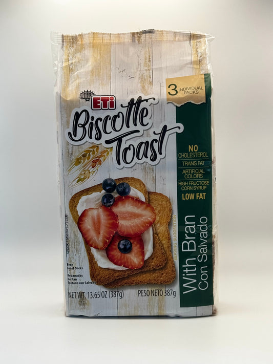 Eti Biscotte Toast With Bran (Wheat) - 387 Gm