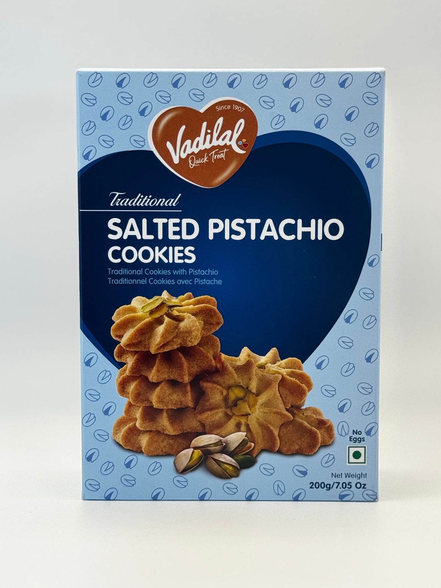Vadilal Salted Pistachio Cookies - 200 Gm (7 Oz)