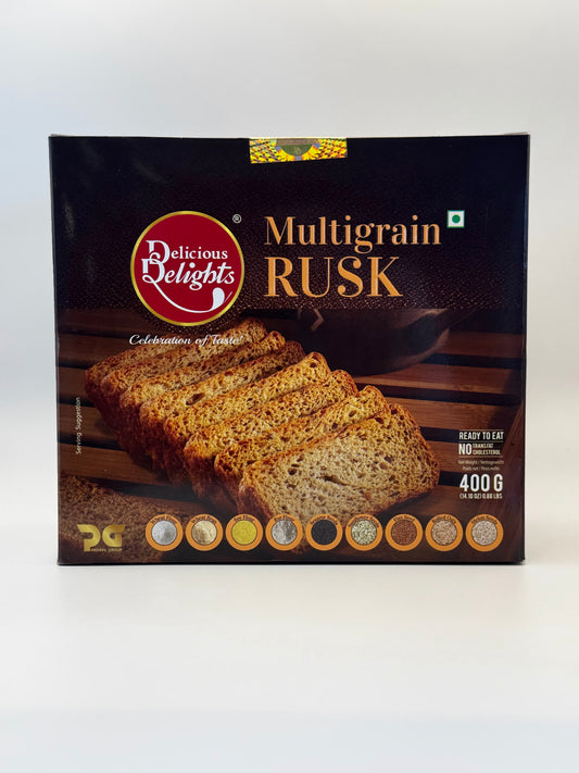 Delicious Delights Multigrain Rusk - 400 Gm